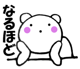 Words commonly used bear5 sticker #13040978