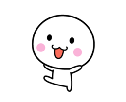 Animation version of white thing 3 sticker #13042120