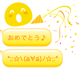 Colorful text and face sticker #13042388