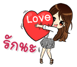 Melon cute girl sticker #13043853
