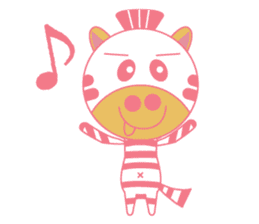 Cute Pink Animals sticker #13044583