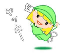 Japanese caddie, named Candy a1v2 sticker #13044876