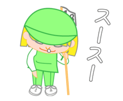 Japanese caddie, named Candy a1v2 sticker #13044881