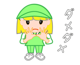 Japanese caddie, named Candy a1v2 sticker #13044891