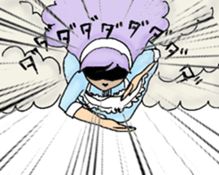 She looks angry. sticker #13044939