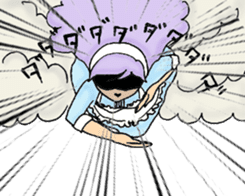 She looks angry. sticker #13044939