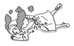 She looks angry. sticker #13044940