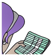 She looks angry. sticker #13044952