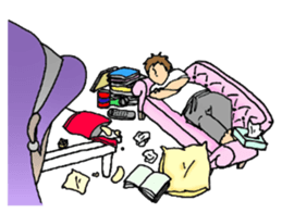 She looks angry. sticker #13044957