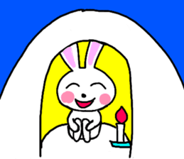 Daily conversation of the rabbit sticker #13045541