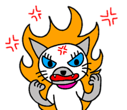 Cute Siamese cat stamp 4 sticker #13046003