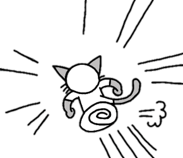 Cute Siamese cat stamp 4 sticker #13046015