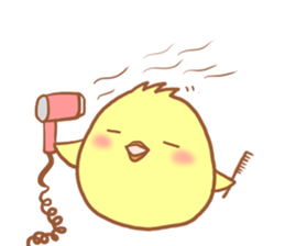 Lady chick Hiyotaso 5-pack for daily use sticker #13046275
