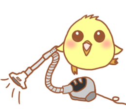 Lady chick Hiyotaso 5-pack for daily use sticker #13046277