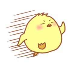 Lady chick Hiyotaso 5-pack for daily use sticker #13046278