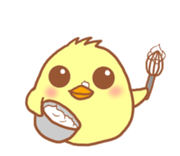 Lady chick Hiyotaso 5-pack for daily use sticker #13046287