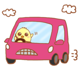 Lady chick Hiyotaso 5-pack for daily use sticker #13046289