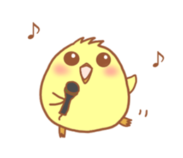 Lady chick Hiyotaso 5-pack for daily use sticker #13046290