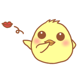 Lady chick Hiyotaso 5-pack for daily use sticker #13046295