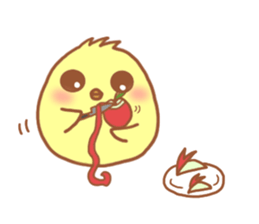 Lady chick Hiyotaso 5-pack for daily use sticker #13046296