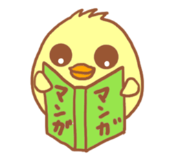 Lady chick Hiyotaso 5-pack for daily use sticker #13046297