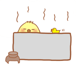 Lady chick Hiyotaso 5-pack for daily use sticker #13046298