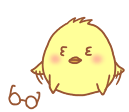 Lady chick Hiyotaso 5-pack for daily use sticker #13046301