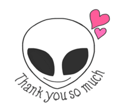 Space Alien's style sticker #13046503