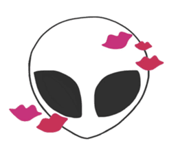 Space Alien's style sticker #13046505