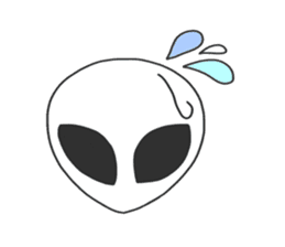 Space Alien's style sticker #13046508