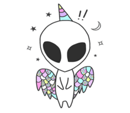 Space Alien's style sticker #13046509