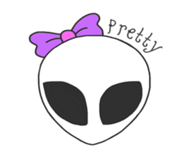 Space Alien's style sticker #13046515