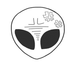 Space Alien's style sticker #13046523