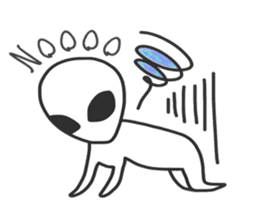 Space Alien's style sticker #13046524