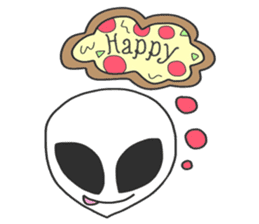 Space Alien's style sticker #13046527