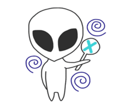 Space Alien's style sticker #13046529