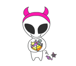 Space Alien's style sticker #13046534