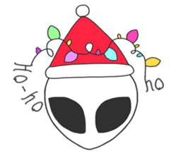 Space Alien's style sticker #13046539