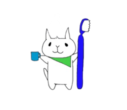 Lovely drooping eyes cats sticker #13047666