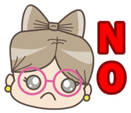 Lady cookie sticker #13047908