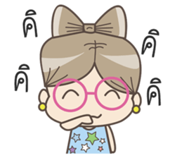 Lady cookie sticker #13047931