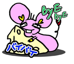 naughty rat sticker #13048471