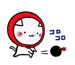 The cat which likes bandana sticker #13048696