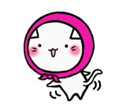 The cat which likes bandana sticker #13048697