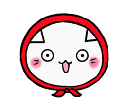 The cat which likes bandana sticker #13048698