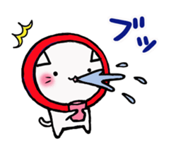 The cat which likes bandana sticker #13048699