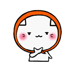 The cat which likes bandana sticker #13048702