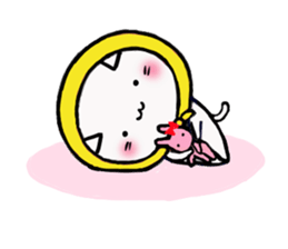 The cat which likes bandana sticker #13048718