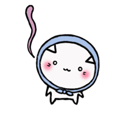 The cat which likes bandana sticker #13048719