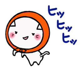 The cat which likes bandana sticker #13048720